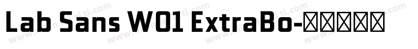 Lab Sans W01 ExtraBo字体转换